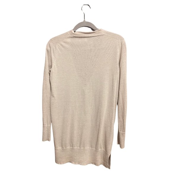 GAP Linen Blend V-Neck Long Cardigan in Clay - Picture 6 of 9